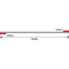 Wear Protection Extreema® width drawing | © CERTEX Danmark A/S