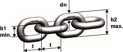 Chain WOX Stainless Grade 6 drawing