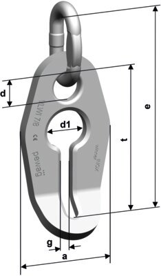 Chain Shortener Pewag VLWI Stainless measurements