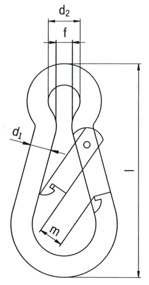 Snap hook SS dwg