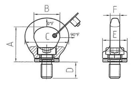 Lifting Point POWERTEX LPS drawing