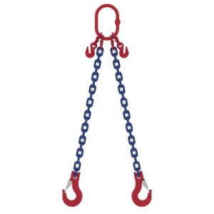 Powertex Two-Leg Chain Sling with Latch Hooks for Heavy Lifting Two leg chain sling with SHC latch hooks