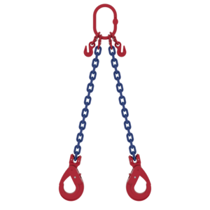Powertex Two-Leg Chain Sling with Safety Hooks for Heavy Lifting Two leg chain sling with SLC safety hooks