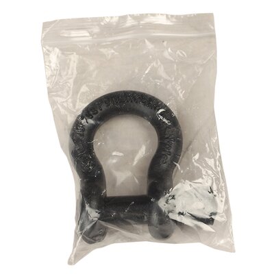 Black painted POWERTEX Shackle packed in plastic bag