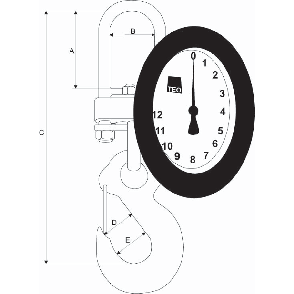 TEO Mechanical crane scale