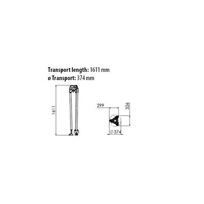 Aluminum tripod (excl. fall stop arrester and winch)