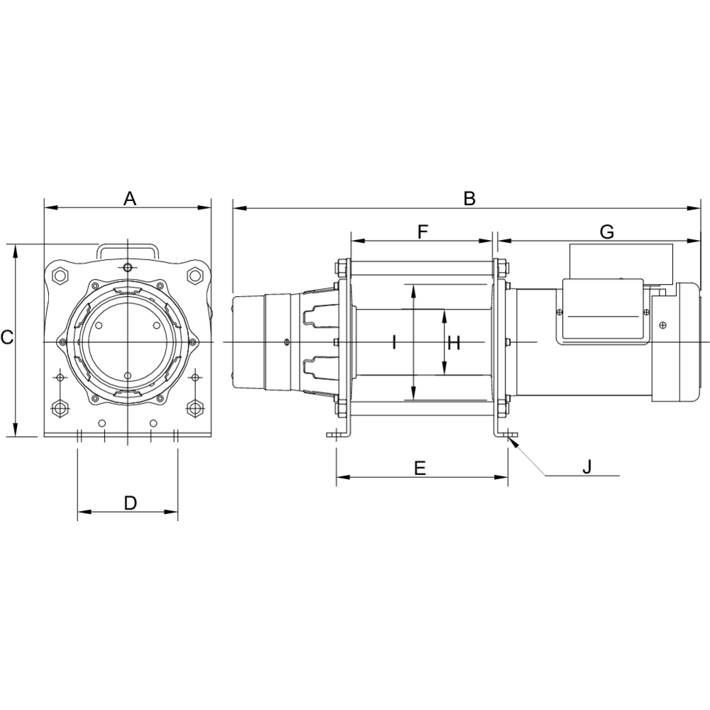 CP-T 400VAC lifting-/pulling winch