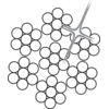 SS 6x7-WSC Edelstahl Drahtseil